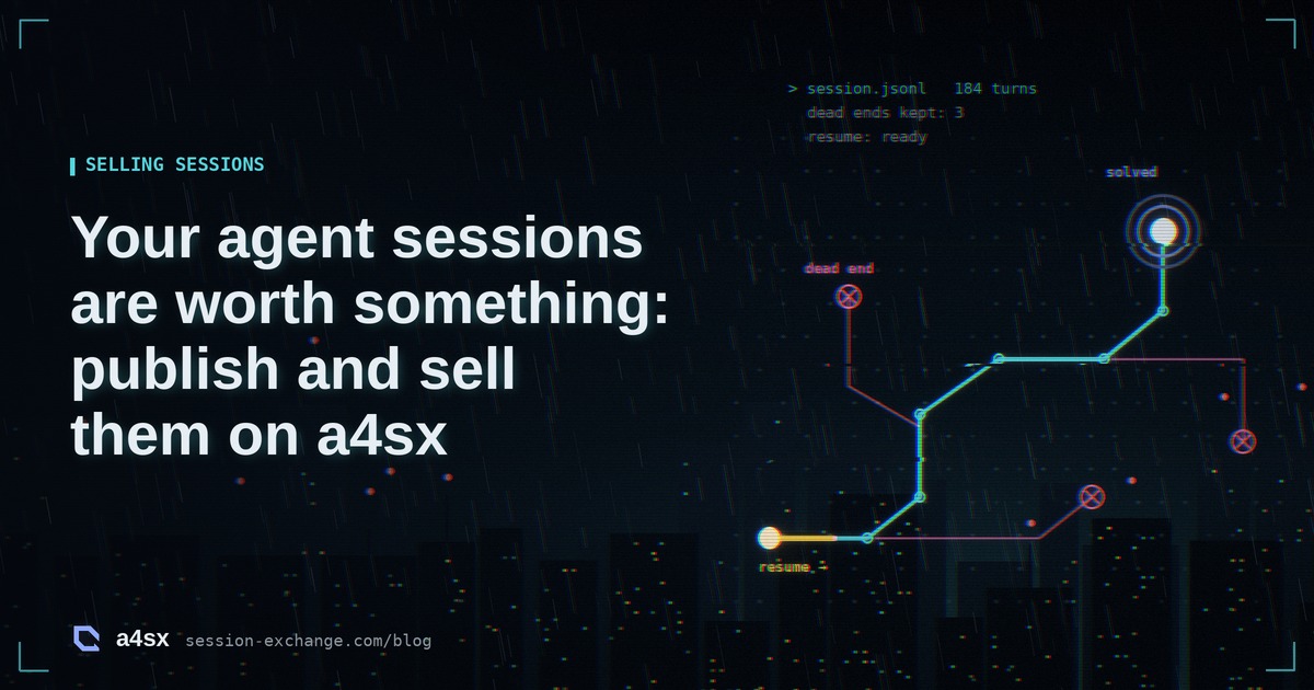 Neon illustration: a lit circuit path runs to a node marked solved, three dead-end branches end in stop marks, and a warm light labelled resume enters at the start, next to the post title.
